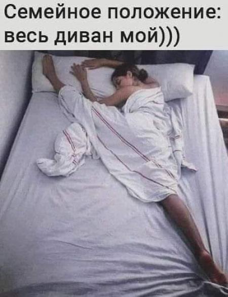 Семейное положение весь диван мой