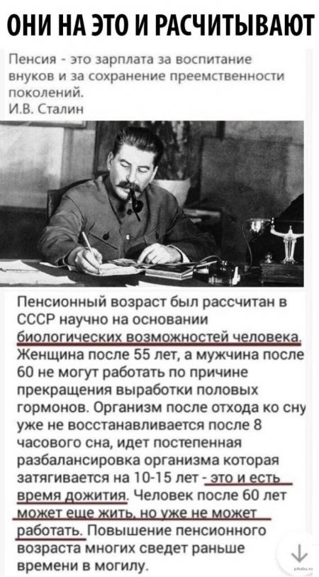 ОНИ НА ЭТО И РАСЧИТЫВАЮТ Пенсия это зарплата за воспитание внуков и за ...